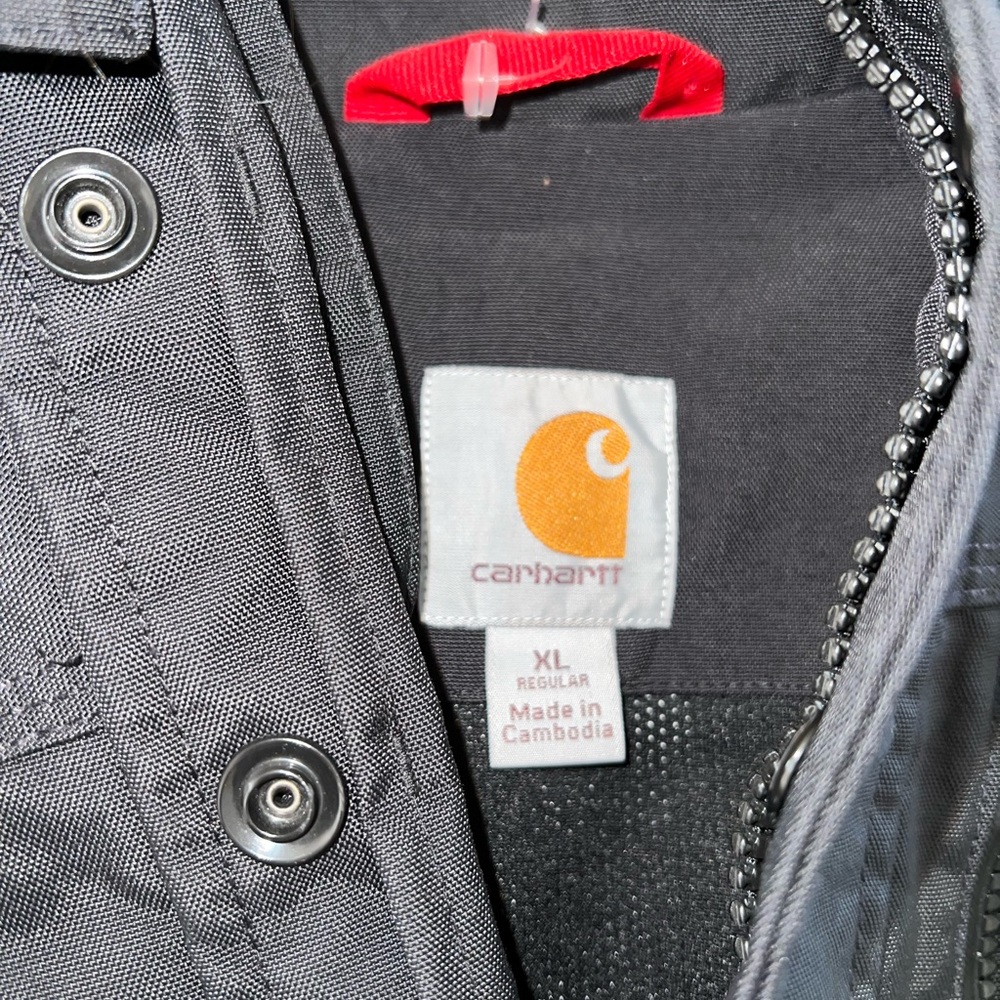 Carhartt Storm Defender Loose Fit Heavyweight Jacket In Black Size XL - Picture 6 of 10